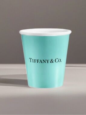 Tiffany & Co. Turquoise Branded Porcelain Paper Cup